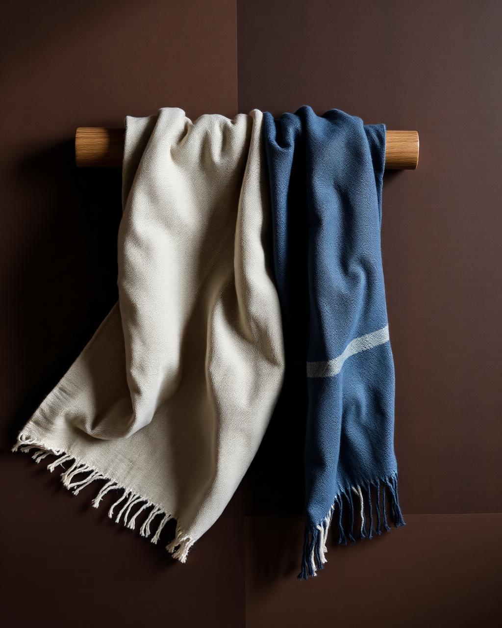 Mặc Nưa-Dyed Mulberry Silk Scarf, 1m15 × 1m55
